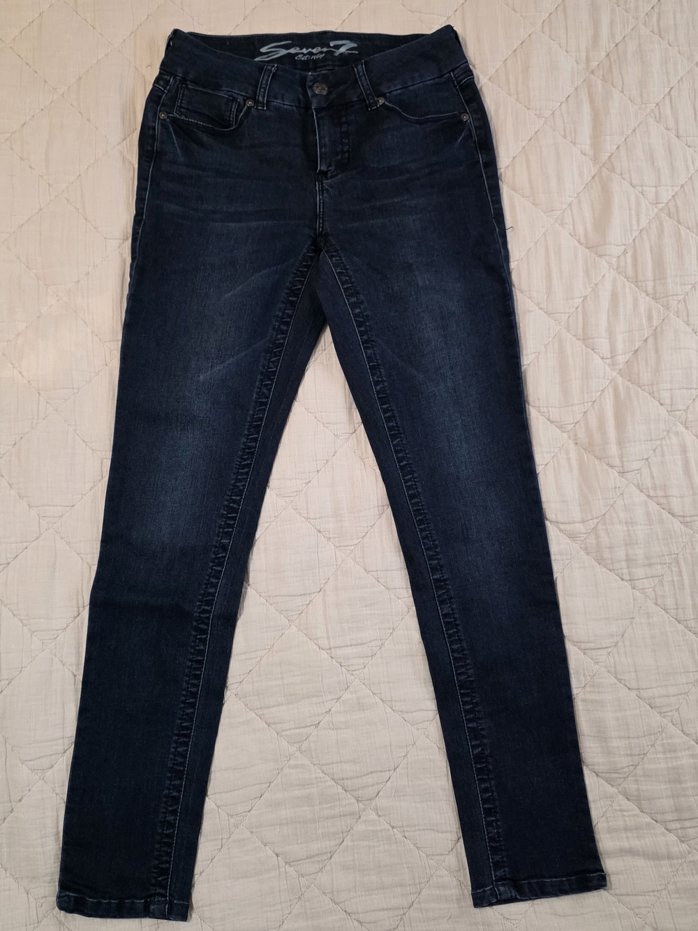 Seven7 Women's Dark Indigo Skinny Jeans